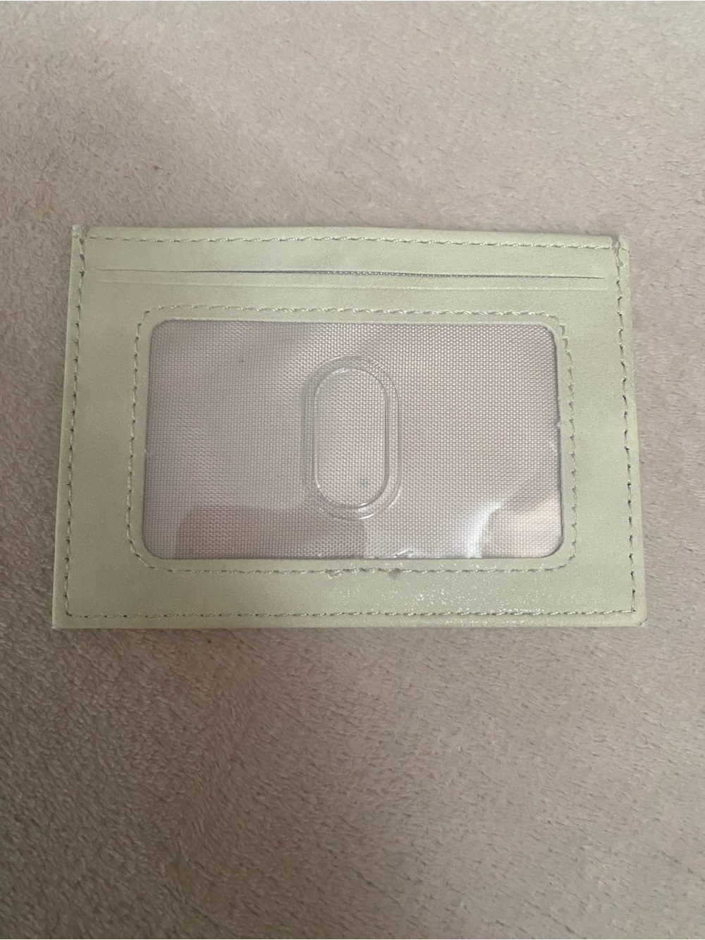 Cream Card Holder with Pink Wax Seal Accent - Picture 2 of 4